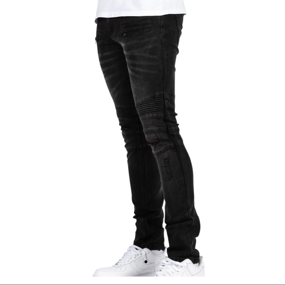 kilogram Other - Kilogram Black distress Denim jeans Zipper Pocket